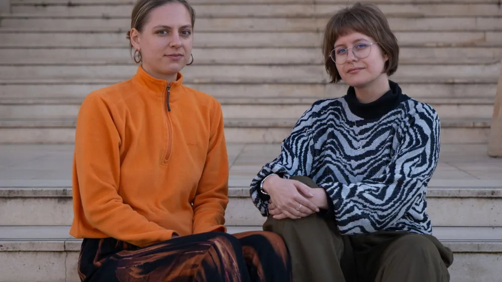 Lana in Ula.19.3.2024 Portret članic kolektiva Rejv utopijaFoto: Kolja Kragelj