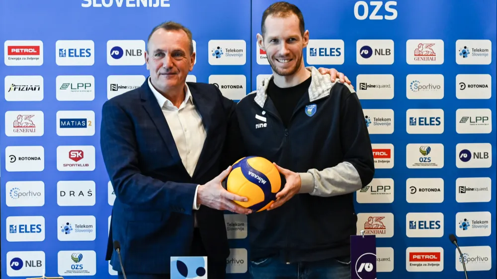 Metod RopretTine Urnaut- 4.04.2024 – novinarska konference Odbojkarske zveze Slovenije //FOTO: Nik Erik Neubauer