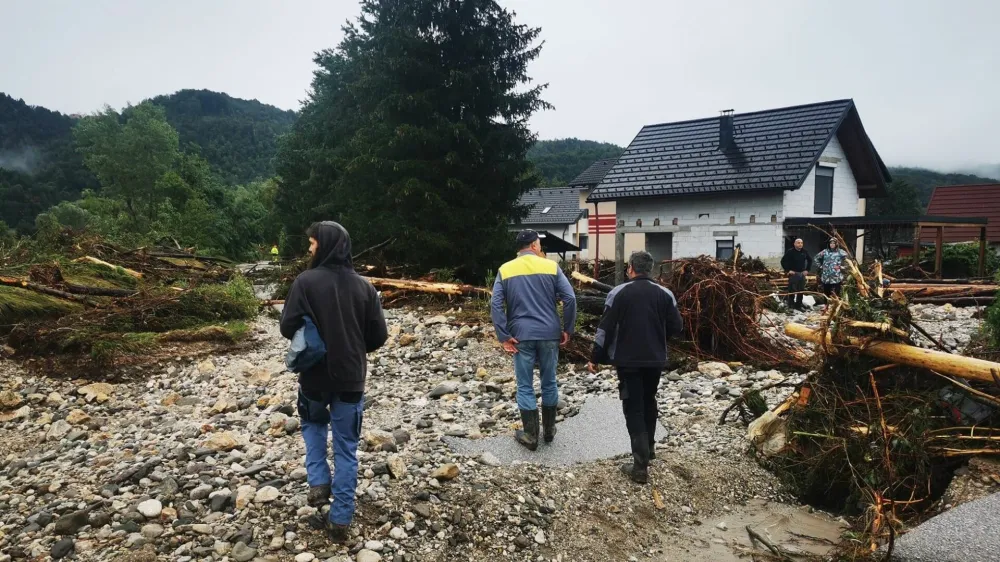 Letuš ob Savinji po poplavah 2023