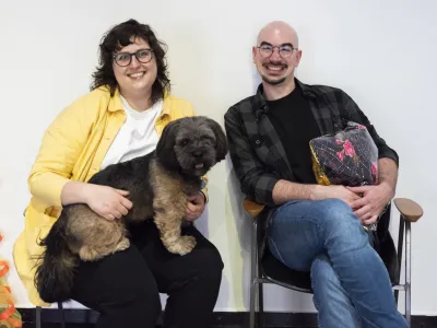 - 8.04.2024 – Tia Čiček, Jernej Škof - Galerija ŠKUC//FOTO: Nik Erik Neubauer 