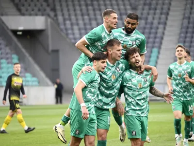 Ivan DurdovRaul FloruczDiogo PintoNemanja Motika- 10.04.2024 - Prva Liga Telemach Olimpija: RadomljeFOTO: Nik Erik Neubauer