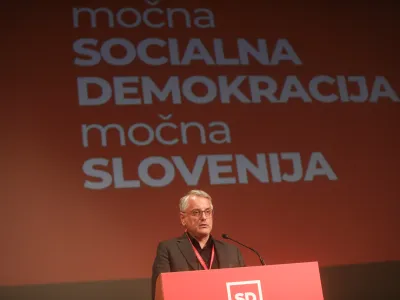 - Matjaž Han, minister za gospodarstvo, turizem in šport, novi predsednik SD,- 13.04.2024. Volilni kongres stranke SD, na katerem so delegati odločali o novem vodstvu in nadaljni poti socialne demokracije v Sloveniji.//FOTO: Bojan Velikonja