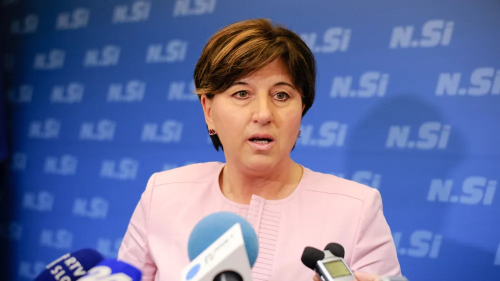 ﻿koda ???Izjava predsednice stranke NSI, Ljudmile Novak v DZFoto:Nebojsa Tejic/STA