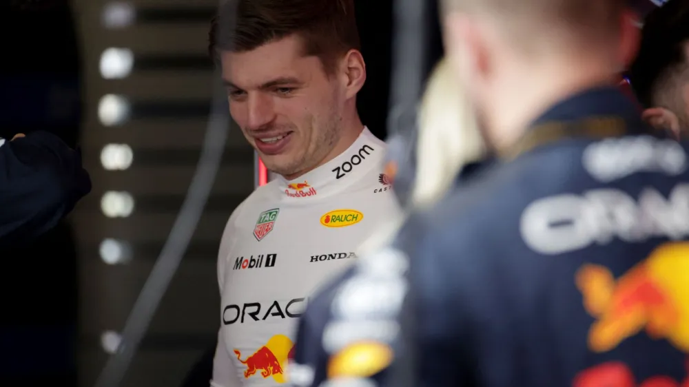 Formula One F1 - Chinese Grand Prix - Shanghai International Circuit, Shanghai, China - April 20, 2024 Red Bull's Max Verstappen in the pits before sprint Pool via REUTERS/Andres Martinez Casares