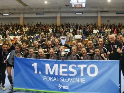 rokomet finale pokala, ajdovščina zmagovalke, Foto: Luka Cjuha