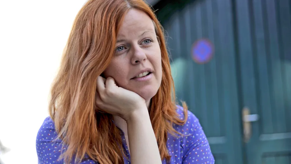 Gabriela Babnik, pisateljica, literarna kritičarka in prevajalka.   //FOTO: Tomaž Zajel&scaron;nik