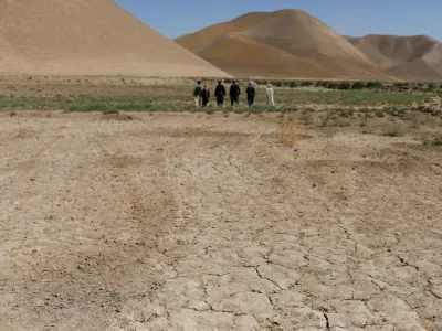 FILE PHOTO: A parched field is pictured in Balkh province, Afghanistan, August 4, 2023. REUTERS/Ali Khara/File Photo