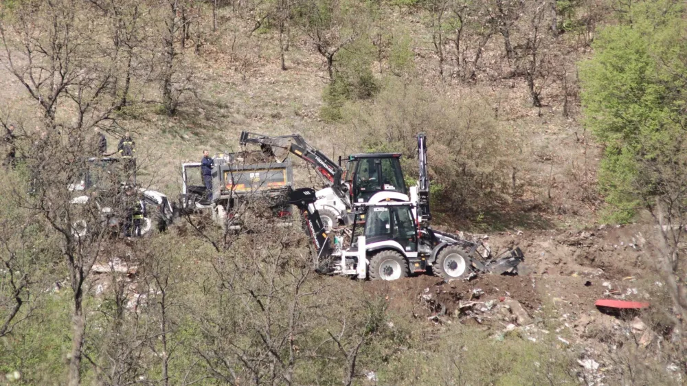 04, April, 2024, Bor - The police started searching the landfill after it was confirmed that little Danka Ilic, whose disappearance was reported last Tuesday in Banjsko polje near Bor, was killed. 04, april, 2024, Bor - Policija je zapocela pretragu deponije posto je potvdjeno da je mala Danka Ilic, ciji je nestanak prijavljen proslog utorka u Banjskom polju kod Bora, ubijena. Photo: M.M./ATAImages/PIXSELL
