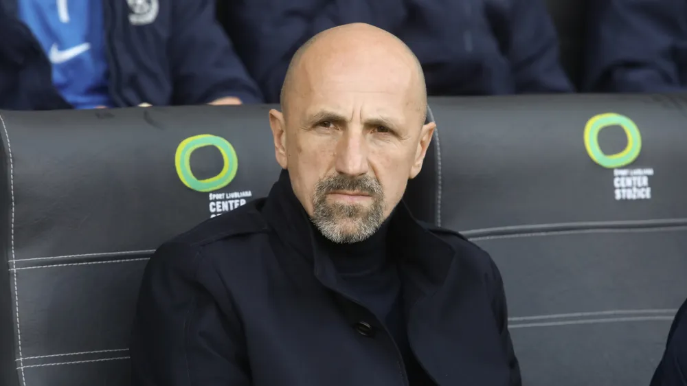 trener Celja Damir Krznar 02.03.2024 - nogomet - Olimpija – Celje, Prva liga Telemacha, 24. krog://FOTO: Luka Cjuha