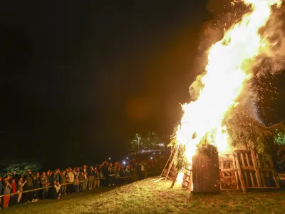 30.4.2023 - praznik 1. maj kresovanje na Rožniku 22. uri bo prižig kresa; LJUBLJANAFoto: Luka Cjuha