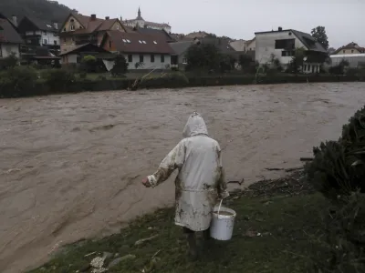 Škofja Loka - Puštal05.08.2023 najhujše poplave v zgodovini Slovenije - slovenija pod vodo - poplave - sanacija - čiščenjeFOTO: Luka Cjuha
