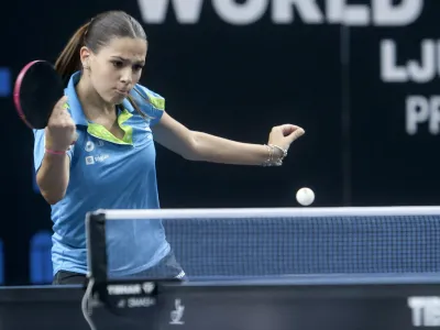 Sara Tokič- 05.07.2023 &ndash; namizni tenis - mednarodni turnir WTT Star Contender v Ljubljani - //FOTO: Jaka Gasar