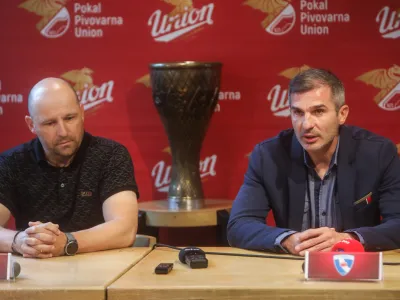trener NK Nova Gorica Nenad Stojaković.trener NK Rogaška Oskar Drobne.- Tiskovna konferenca pred finalom Pokala Union v nogometu.- 22.05.2024. - Slavnostna akademija ob 30-letnici Delovnega in socialnega sodstva.//FOTO: Bojan Velikonja