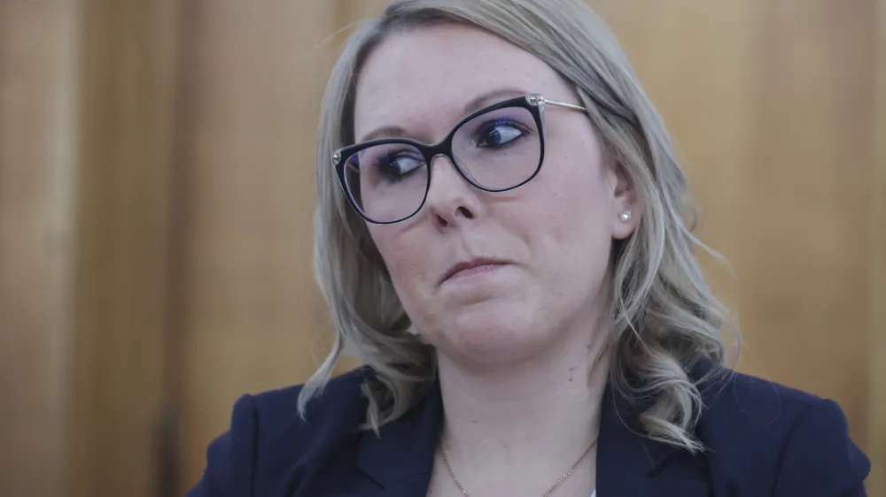 Mateja Čalu&scaron;ić, kandidatka za ministrico za kmetijstvo, gozdarstvo in prehrano - 10.01.2024 &ndash; Odbor DZ za kmetijstvo, gozdarstvo in prehrano - predstavitev kandidatke za ministrico za kmetijstvo, gozdarstvo in prehrano Mateje Čalu&scaron;ić //FOTO: Jaka Gasar