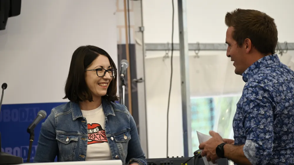 Gibanje SvobodaEmilija Stojmenova Duh- 6.04.2024 &ndash; 1. festival SVOBODE, Zbilje.  //FOTO: Nik Erik Neubauer