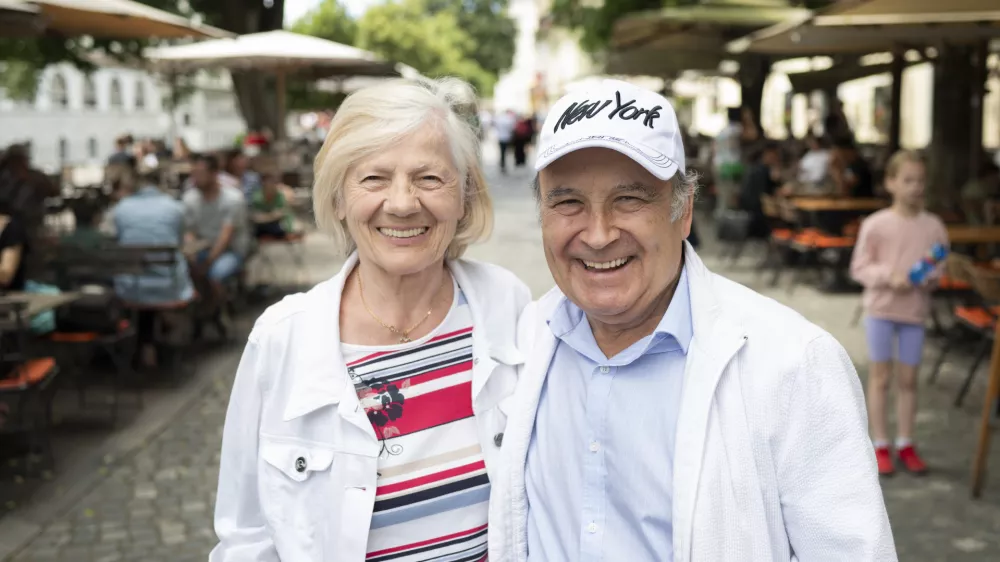 04.07.2024 - Vilma Kračun in João Crisóstomo na obisku v Ljubljani. 
