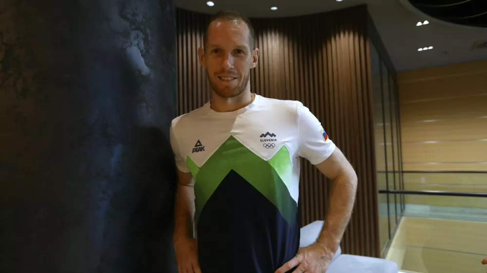 Tine Urnaut24.07.2024 - medijski termin mo&scaron;ke reprezentance Slovenije pred odhodom na olimpijske igre v Pariz.FOTO: Luka Cjuha
