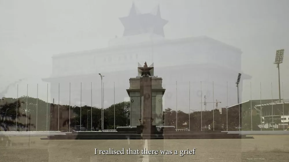 Larry Achiampong: Pismo (stran B), 2023 Foto: arhiv MSUM