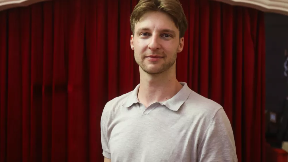 12.08.2024. - Patrik Dvor&scaron;čak, slikar.//FOTO: Bojan Velikonja