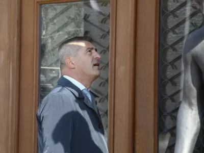 21.03.2024 - Milo&scaron; Njegoslav Milović, neformalni svetovalec za varnost predsednika vlade Roberta Goloba, bo moral v zapor.FOTO: Luka Cjuha