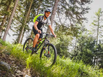 ﻿Naša »baza« je bil za dva dni hotel Alm Gut v Sv. Margareti, le streljaj od znan