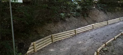 28.08.2024 Nove lesene ograje na Golovcu, PST. FOTO: Nik Erik Neubauer