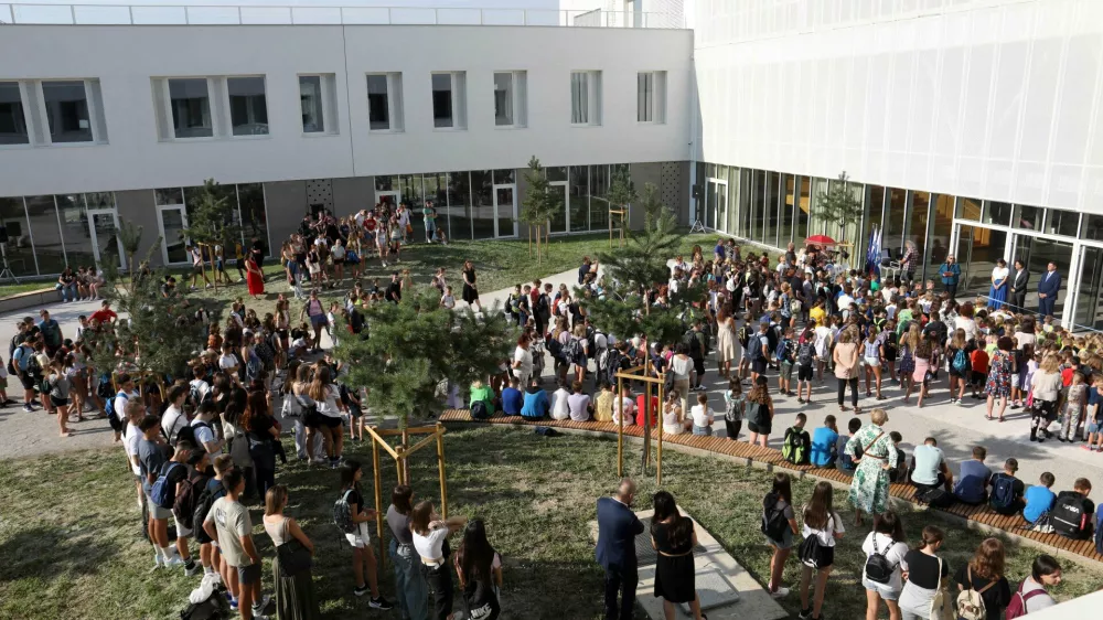 Nova šola Frana Albrehta v Kamniku velja za najsodobnejšo šolo pri nas. Foto: Tomaž Skale