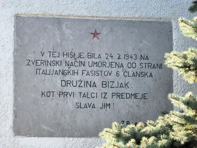 spominska plo&scaron;ča / Foto: Alenka Žavbi