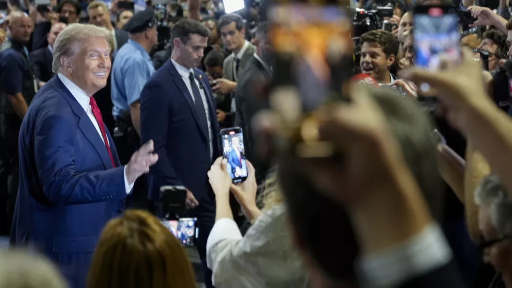 Donald Trump je po soočenju ocenil, da je bil na njem boljši od Harrisove. Foto: AP