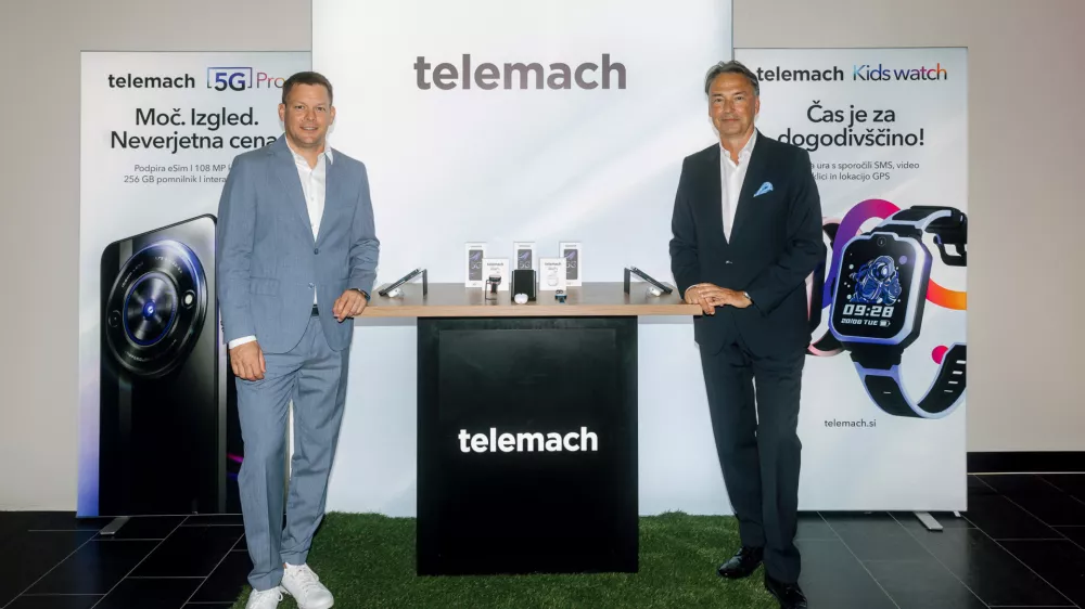 Tomislav Čizmić, predsednik poslovodstva in Simon Slonj&scaron;ak, direktor produktnega managementa pri podjetju Telemach