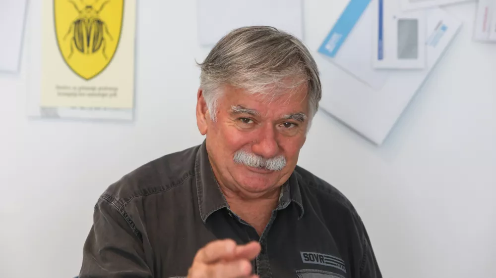 - 27.09.2024. - Stane Menard- predsednik dru&scaron;tva za priznanje praženega krompirja, kot samostojne jedi in direktor podjetja Nova Kuverta.//FOTO: Bojan Velikonja