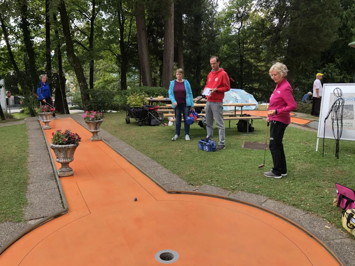 Letos so na Bledu organizirali že 25. mednarodni mini golf festival. Foto:&nbsp;Eva Branc