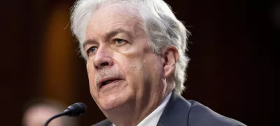 FILE - Central Intelligence Agency Director William Burns speaks during a Senate Intelligence Committee hearing to examine worldwide threats on Capitol Hill in Washington, March 8, 2023. President Joe Biden has elevated Burns to his Cabinet. It's a symbolic move that underscores the intelligence chief's influence and his work in U.S. support for Ukraine. (AP Photo/Amanda Andrade-Rhoades)