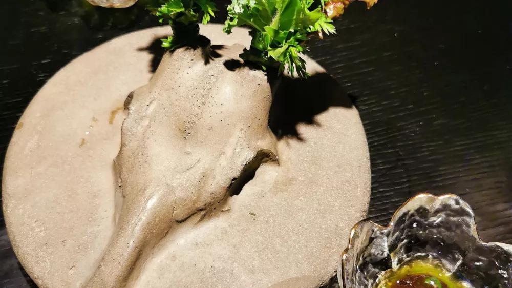 Vrtna zeli&scaron;ča in krema iz odpadne zelenjave, Restavracija Ta