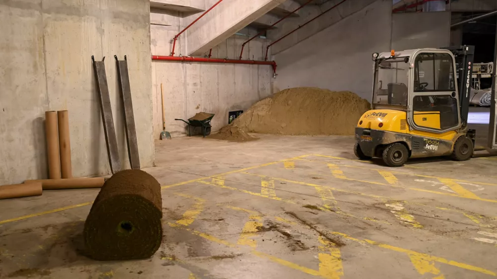 10.10. 2024 - Stadion Stožice - ponovna sanacije trave Foto: Nik Erik Neubauer