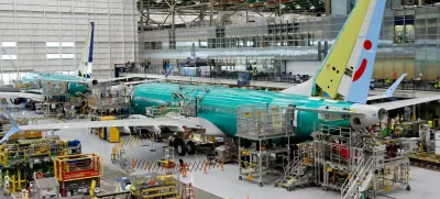 FILE PHOTO: Boeing 737 MAX aircraft are assembled at the company's plant in Renton, Washington, U.S. June 25, 2024. Jennifer Buchanan/Pool via REUTERS/File Photo