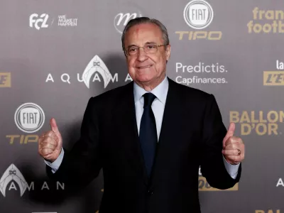 ﻿Soccer Football - 63rd Ballon d'Or - The Grand Palais, Paris, France - December 3, 2018  President of Real Madrid Florentino Perez arrives  REUTERS/Benoit Tessier