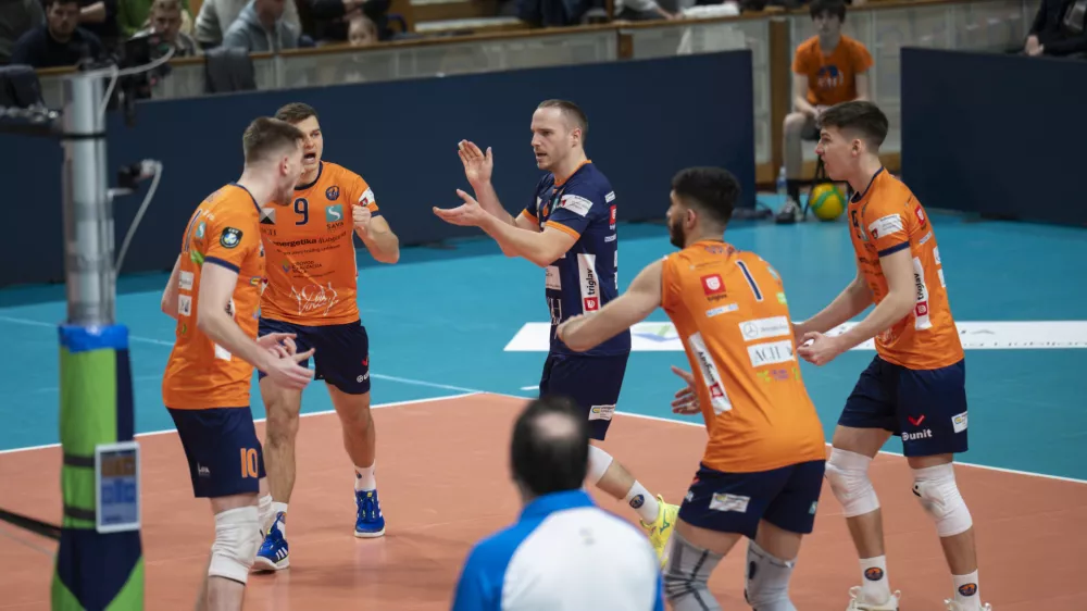 16.01.2025 ACH Volley - Berlin Volleys, evropska liga prvakov, 5. krog. FOTO: Nik Erik Neubauer