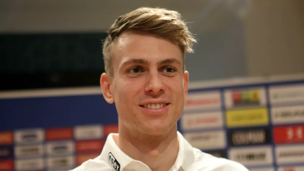 Tijan Marovt- 12.09.2023 – Smučarska zveza Slovenije - moška alpska smučarska reprezentanca v tehničnih disciplinah po vrnitvi s priprav v Južni Ameriki.//FOTO: Tomaž Skale