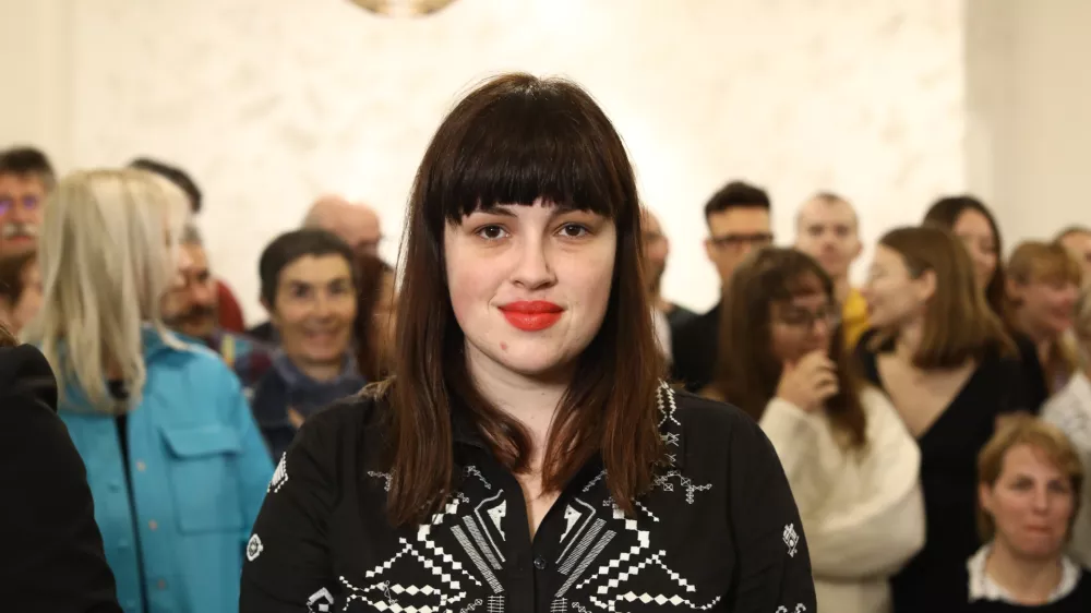 - štab Inštitut 8. marec -direktorica Inštituta 8. marec Nika Kovač- 27.11.2022 – Referendumi 2022 – glasovanje o treh zakonodajnih referendumih, in sicer o noveli Zakona o vladi, noveli Zakona o dolgotrajni oskrbi in noveli Zakona o Radioteleviziji Slovenija  //FOTO: Luka Cjuha