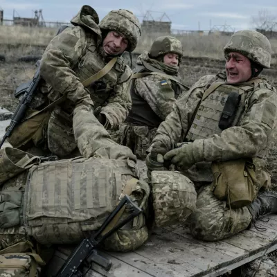 FILE PHOTO: Paratroopers of the 81st Separate Airmobile Brigade of the Ukrainian Air Assault Troops, attend a training, amid Russia's attack on Ukraine, near the town of Siversk, Donetsk region Ukraine January 21, 2025. REUTERS/Viacheslav Ratynskyi/File Photo
