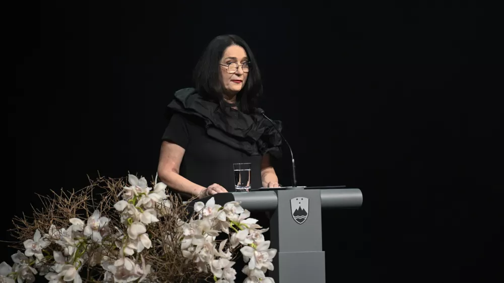 Zdenka Badovinac07.02.2025 Proslava ob slovenskem kulturnem prazniku s podelitvijo Prešernovih nagrad in nagrad Prešernovega skladaFOTO: Nik Erik Neubauer