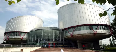 ﻿View on the European Court of Human Rights (ECHR) in Strasbourg, France, 30 June 2008. The ECHR dismissed on 30 June an appeal of German child murderer Magnus Gaefgen who had abducted and killed Jakob von Metzler. Gaefgen was threatened with torture by a police officer, the ECHR did not hold the Federal Republic of Germany responsible. Photo by: Rolf Haid/picture-alliance/dpa/AP Images