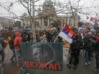 Vučič 15.3.2025 - Beograd - Srbija - študentski protest veliki sobotni shodFoto: Luka Cjuha