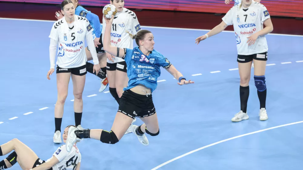 Tatjana Brnović- 22.02.2025 - rokomet - Liga prvakov - Krim Mercator: Podravka Vegeta//FOTO: Jaka Gasar