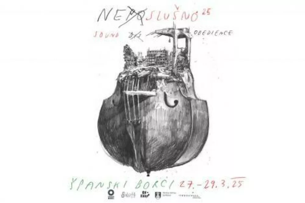 Vizualna podoba letošnjega festivala (Ne)poslušno je delo Mateja Stupice. Foto: Matej Stupica / arhiv Zavoda Sploh