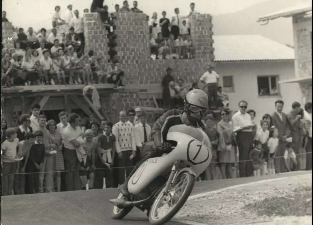 Janko Štefe na dirki v Kamniku leta 1969 Foto: arhiv Janka Štefeta