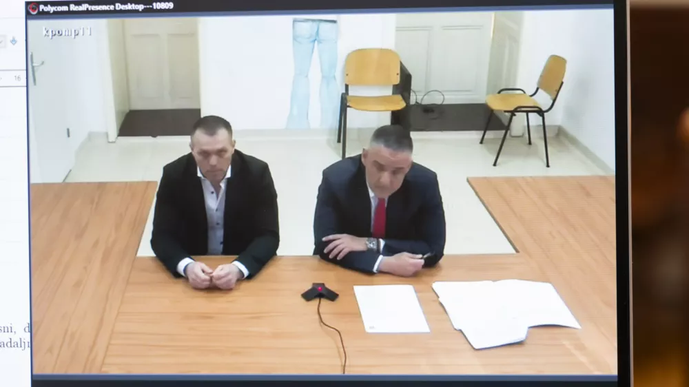 11.04.2025 Obtožena Špela Kovač in Dino Muzaferovič, nasilništvo, izsiljevanje, zatajitev.FOTO: Nik Erik Neubauer