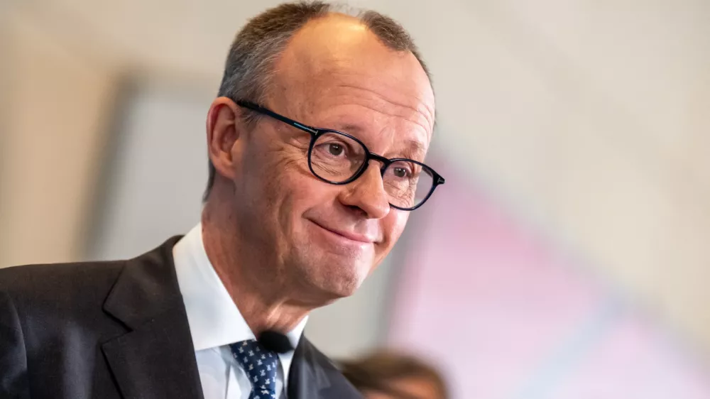 14 March 2025, Berlin: Friedrich Merz, leader of the the Christian Democratic Union of Germany (CDU)/Christian Social Union in Bavaria (CSU) Parliamentary group, speaks at the start of the parliamentary group meeting in the Bundestag. Photo: Michael Kappeler/dpa