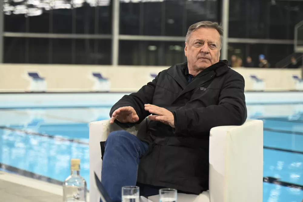 Zoran Janković19.11.2024 Predstavitev novega bazena Ilirija.kopališče IlirijaFOTO: Nik Erik Neubauer